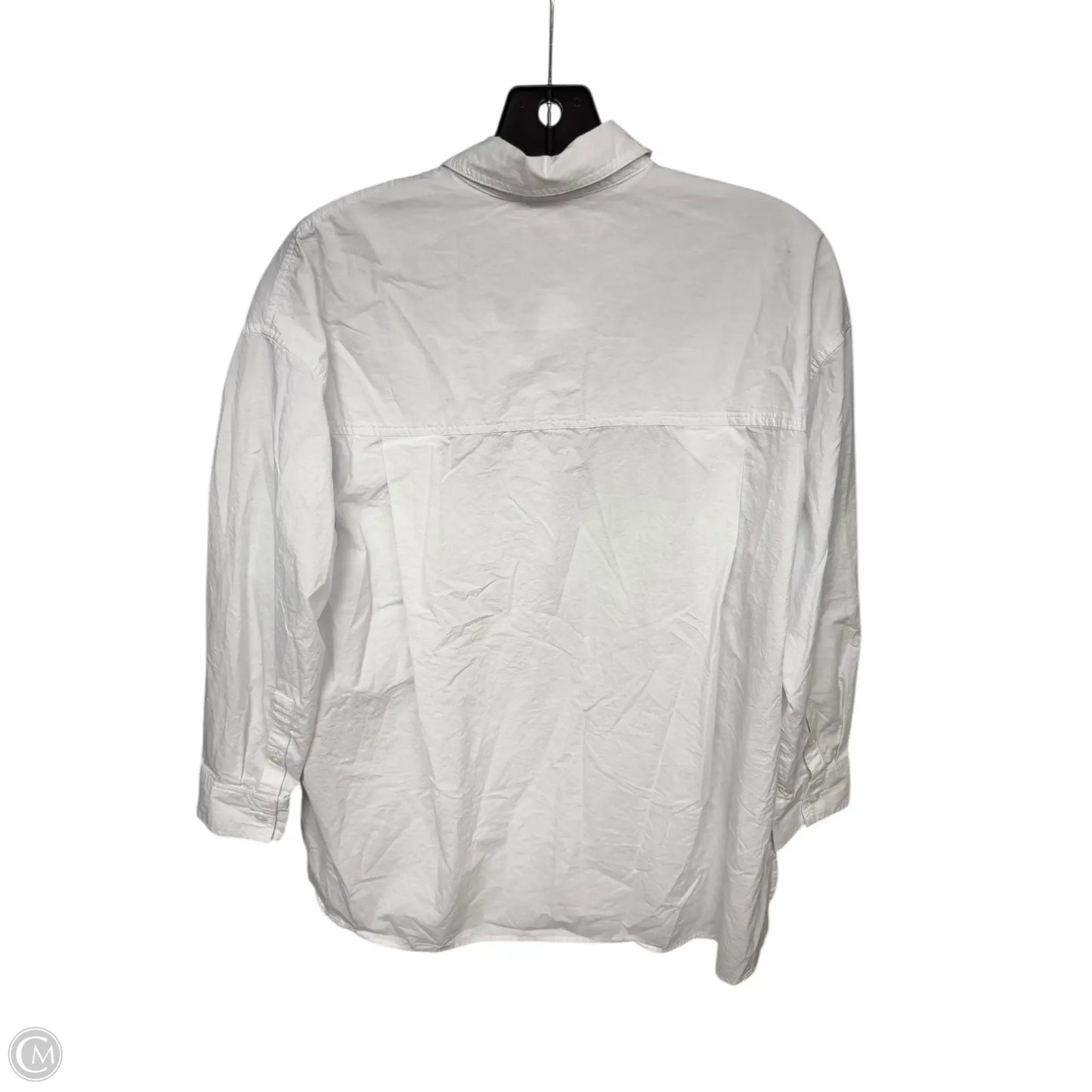 Top Long Sleeve By Madewell In White, Size: Xs