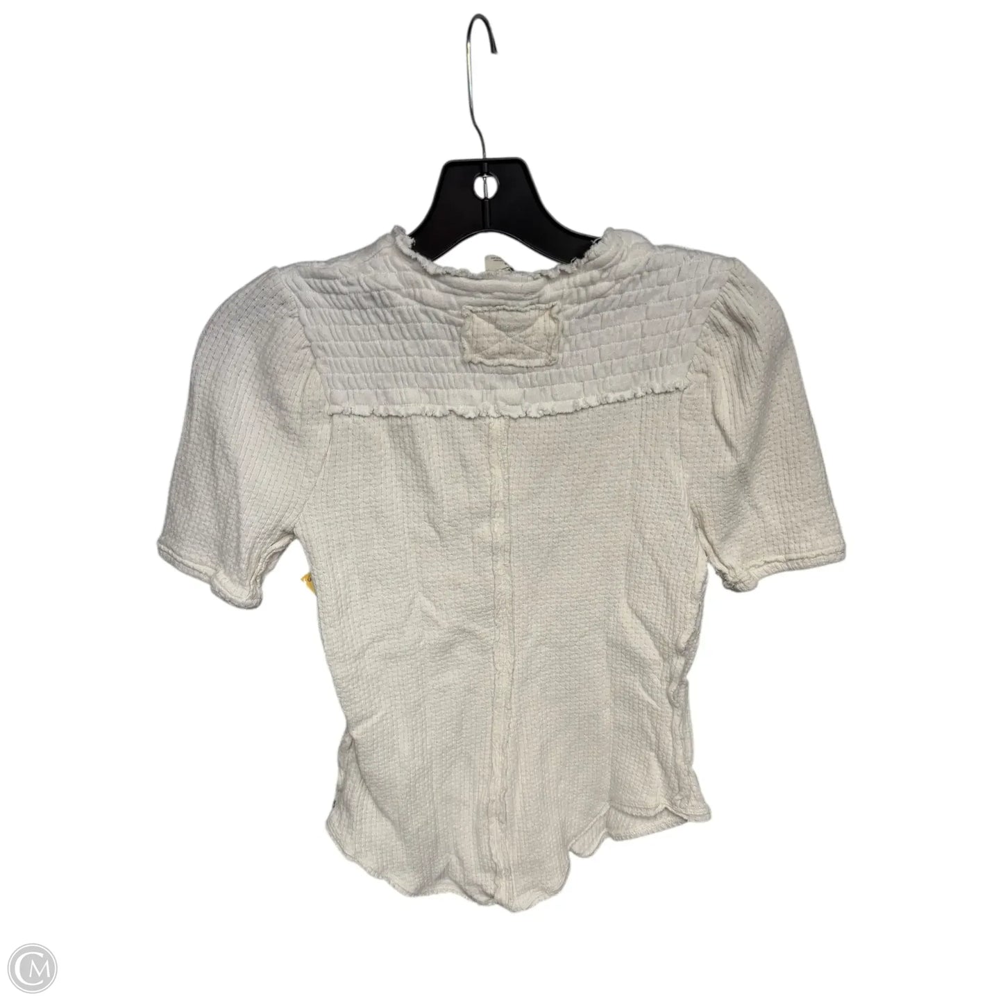 Top Short Sleeve By We The Free In Cream, Size: Xs