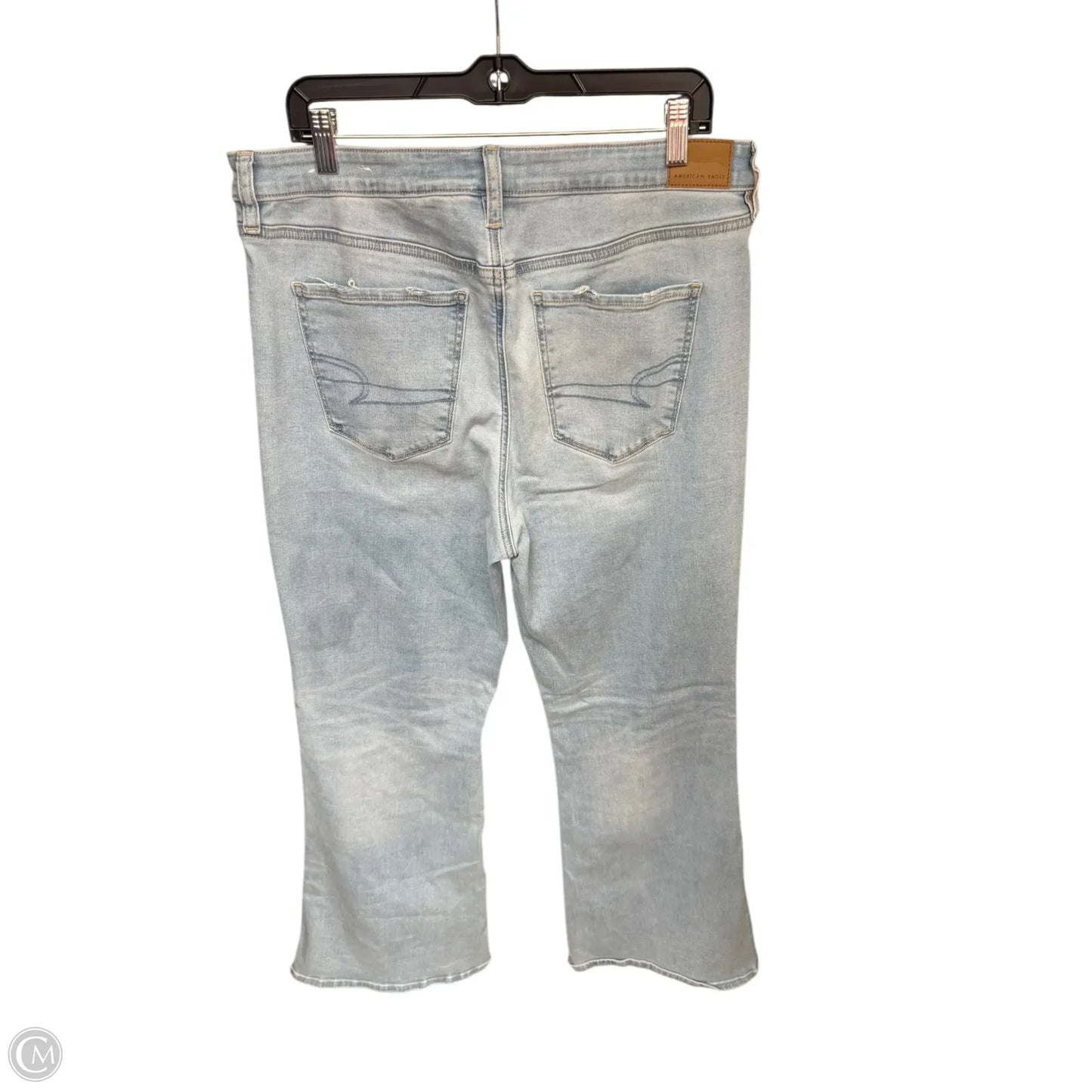 Jeans Flared By American Eagle In Blue Denim, Size: 16