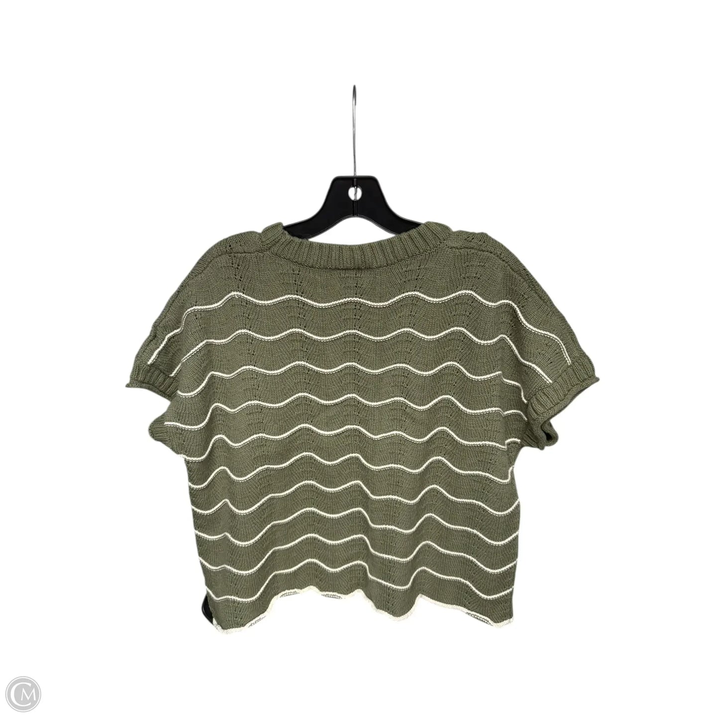Sweater Short Sleeve By She + Sky In Green, Size: L