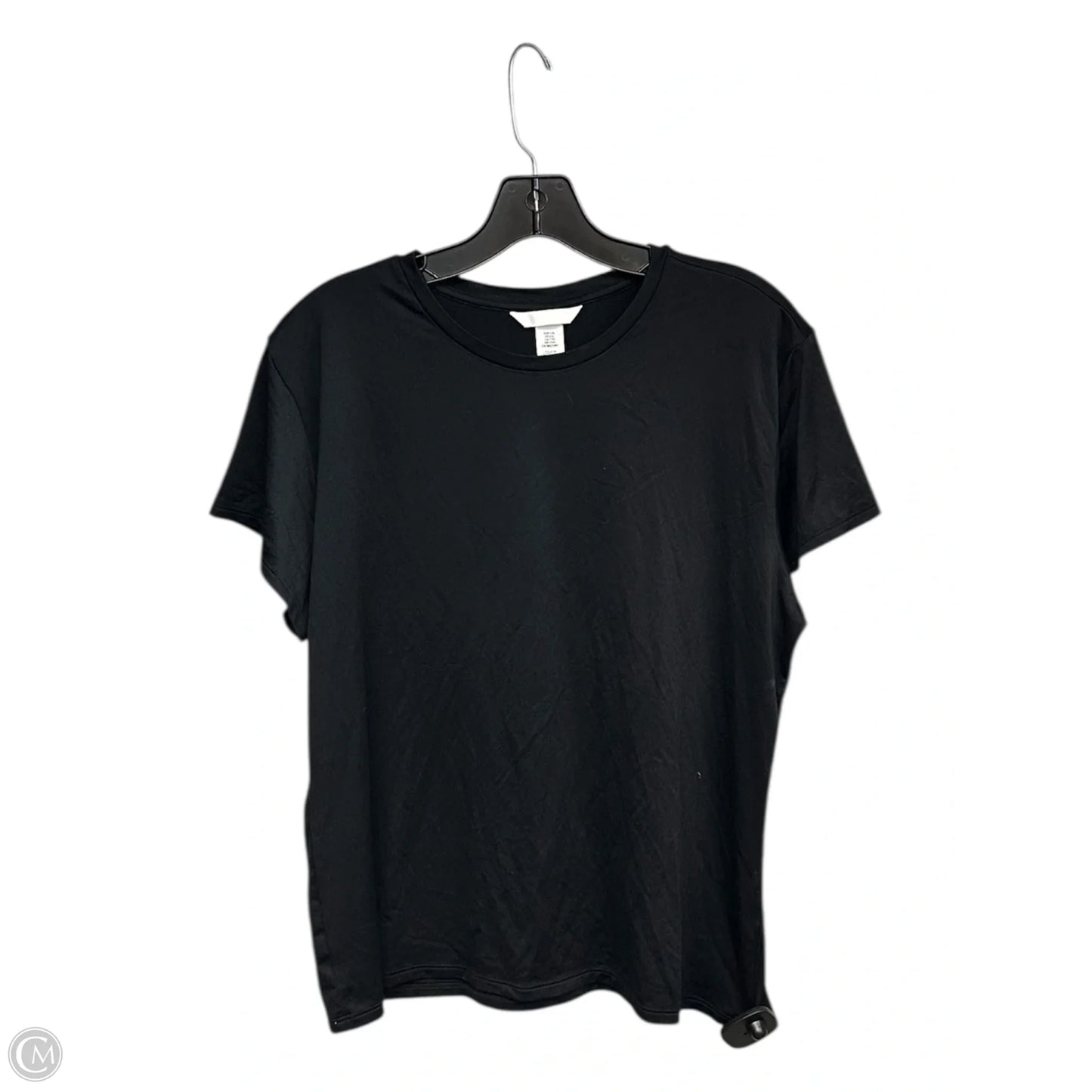 Top Short Sleeve Basic By H&m In Black, Size: Xxl