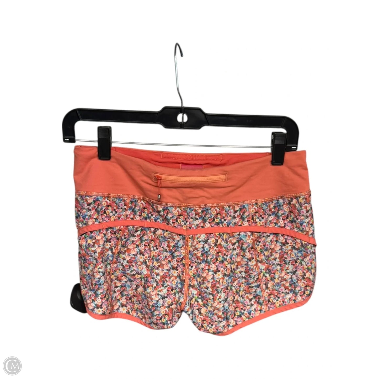 Athletic Shorts By Lululemon In Floral Print, Size: 4