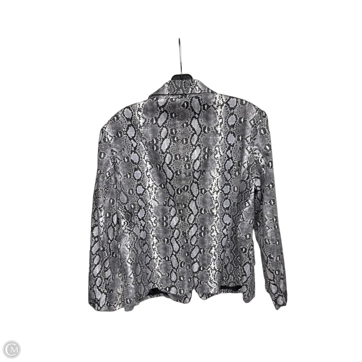 Blazer By Michael By Michael Kors In Snakeskin Print, Size: 12