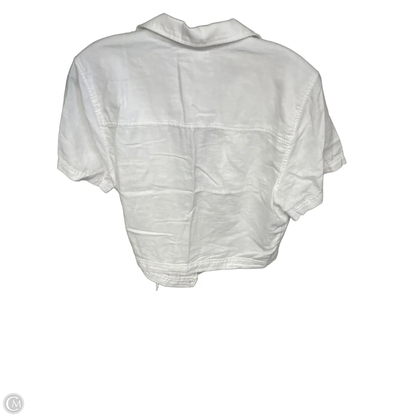 Top Short Sleeve By Cloth & Stone In White, Size: L