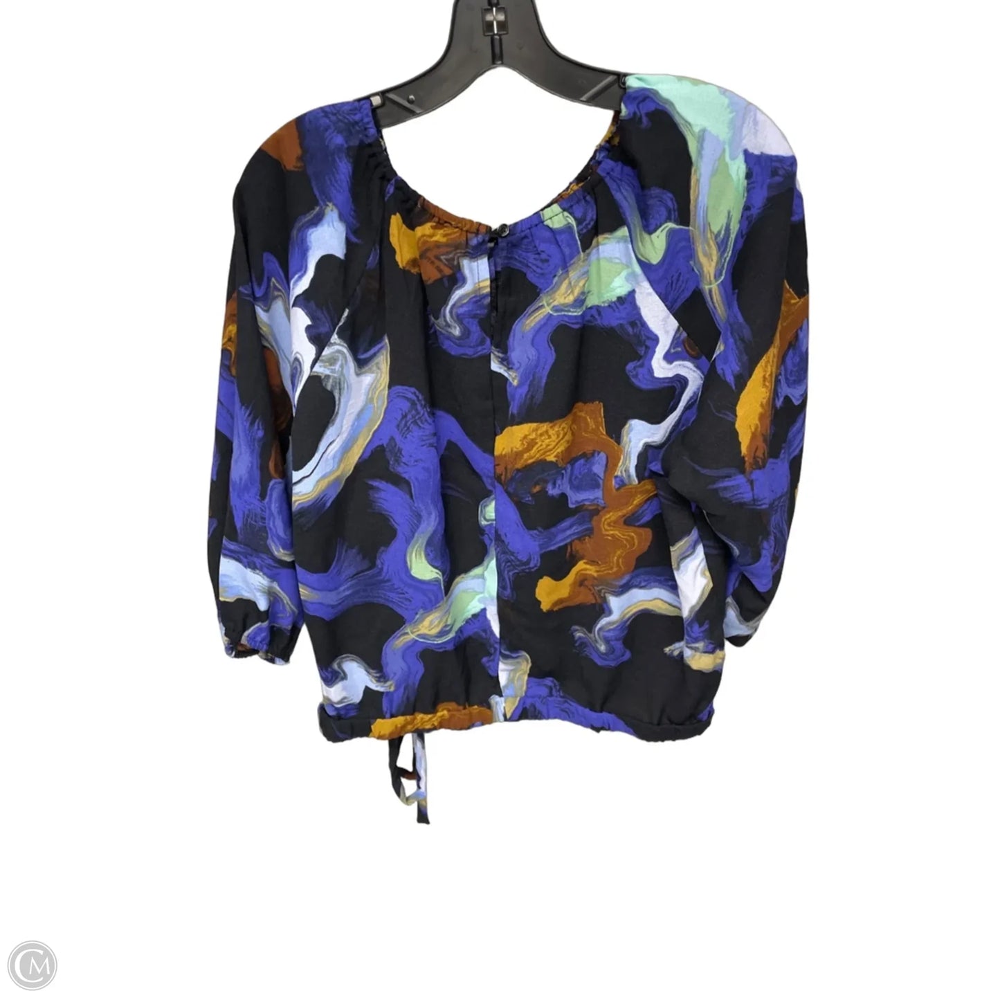 Top Short Sleeve By Nine West In Blue, Size: L