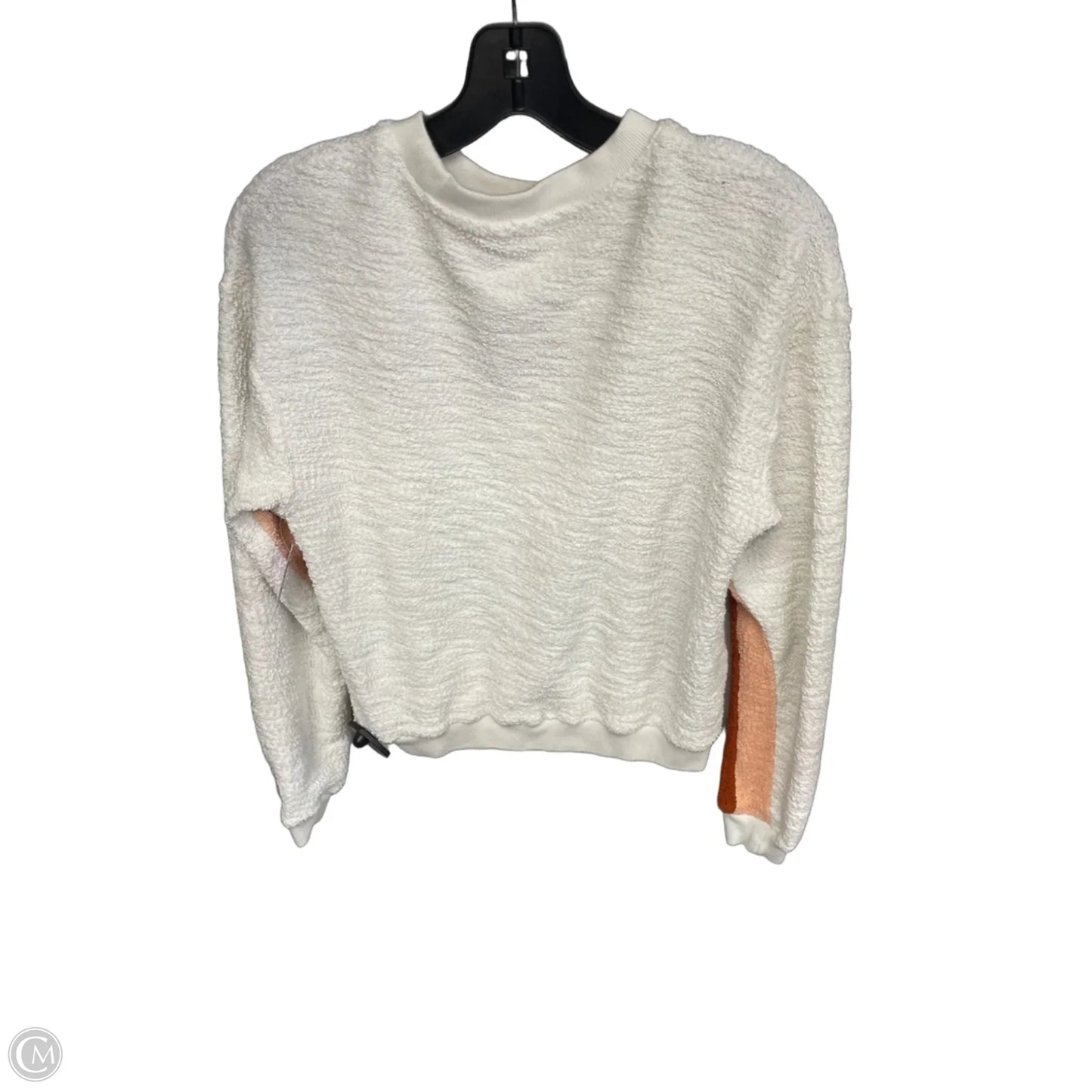 Sweater By Faherty In Cream & Orange, Size: M