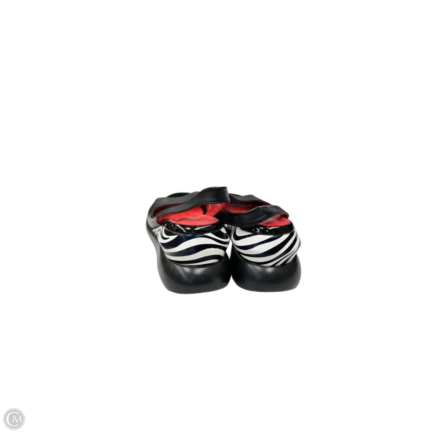 Sandals Heels Block By Clothes Mentor In Black, Size: 8