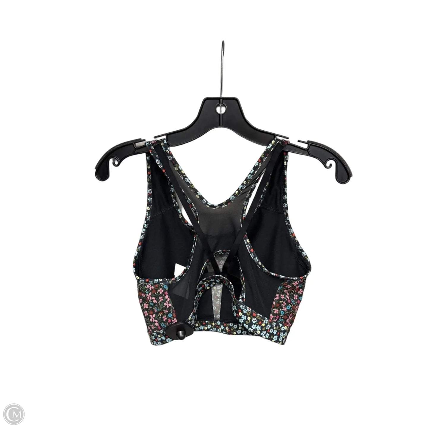 Athletic Bra By Nike Apparel In Floral Print, Size: L