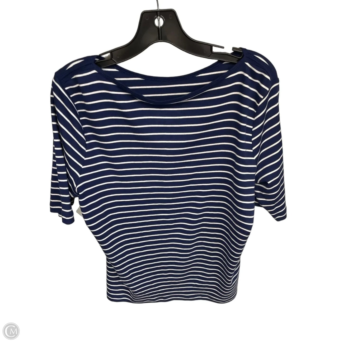 Top Short Sleeve By St Johns Bay In Blue & White, Size: Xlp