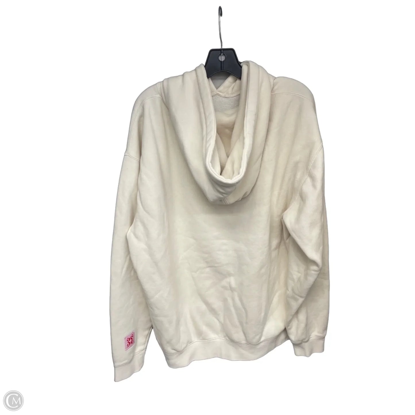 Sweatshirt Hoodie By Clothes Mentor In Beige, Size: L
