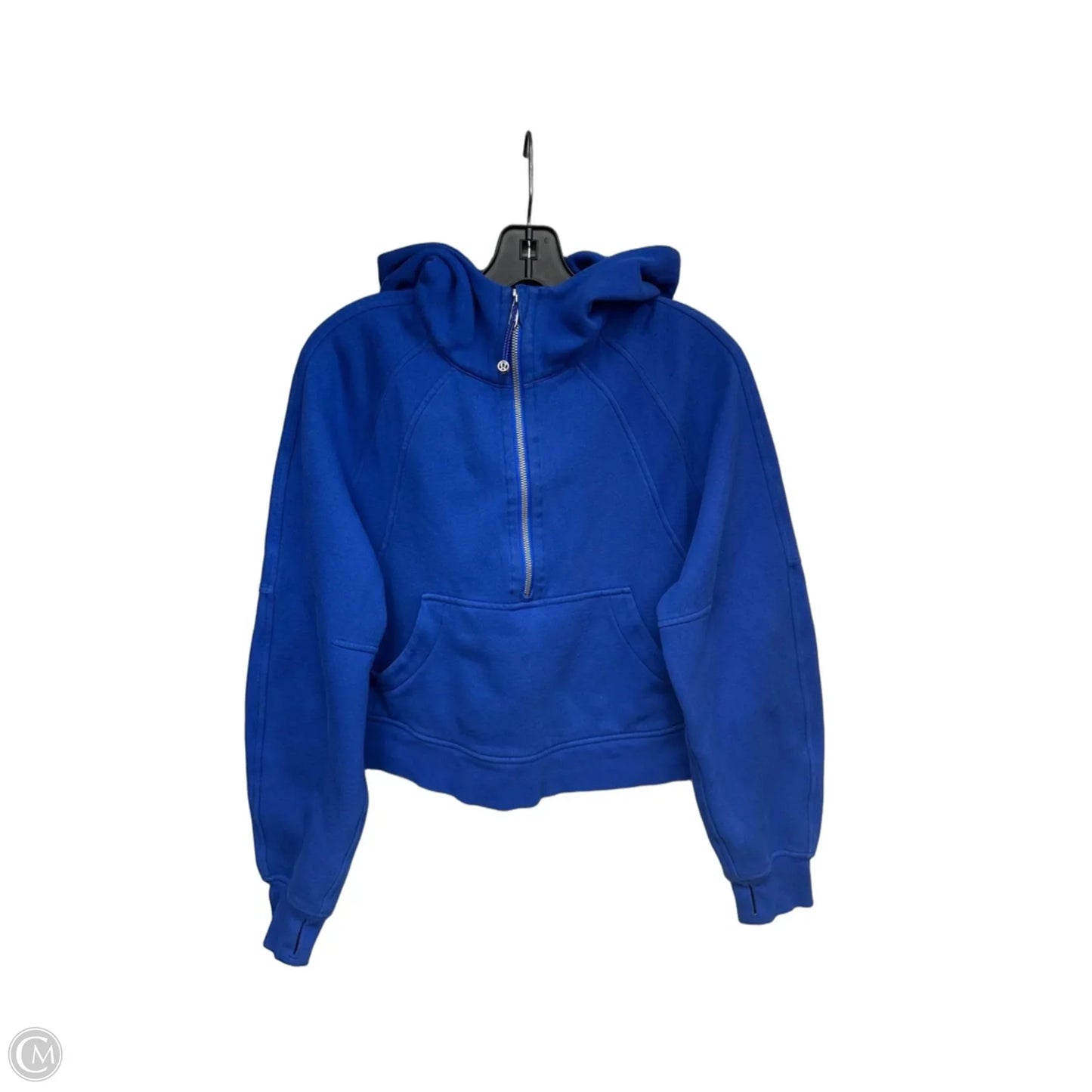 Athletic Sweatshirt Hoodie By Lululemon In Blue, Size: Xs