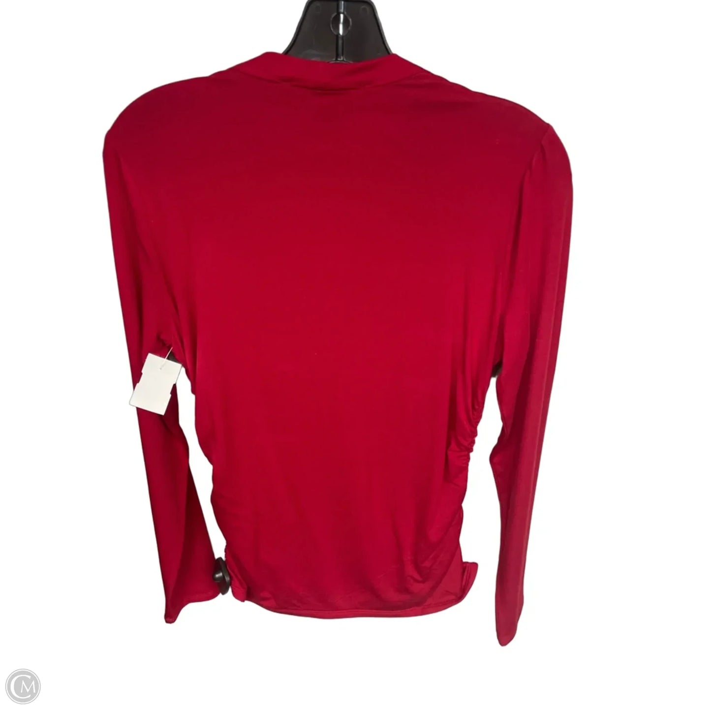 Top Long Sleeve By White House Black Market In Red, Size: M