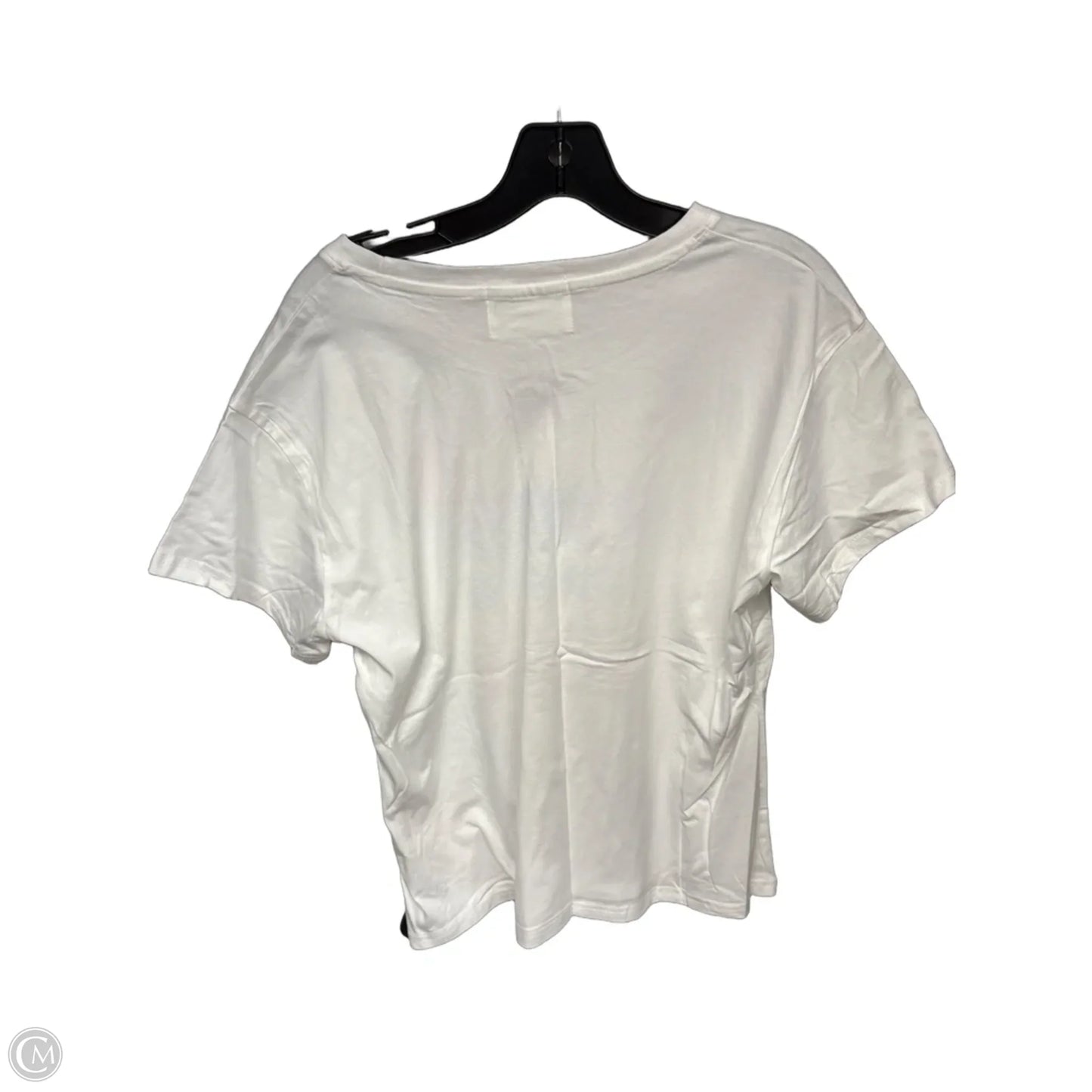 Top Short Sleeve Basic By Clothes Mentor In White, Size: L