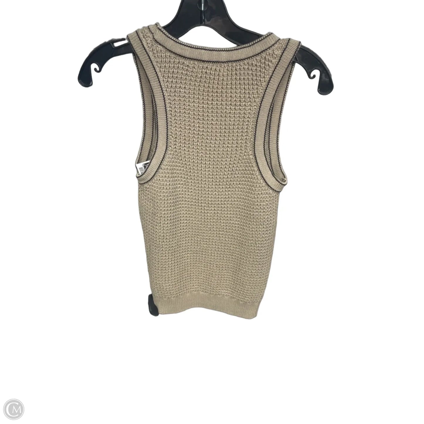 Top Sleeveless By Clothes Mentor In Tan, Size: Xs