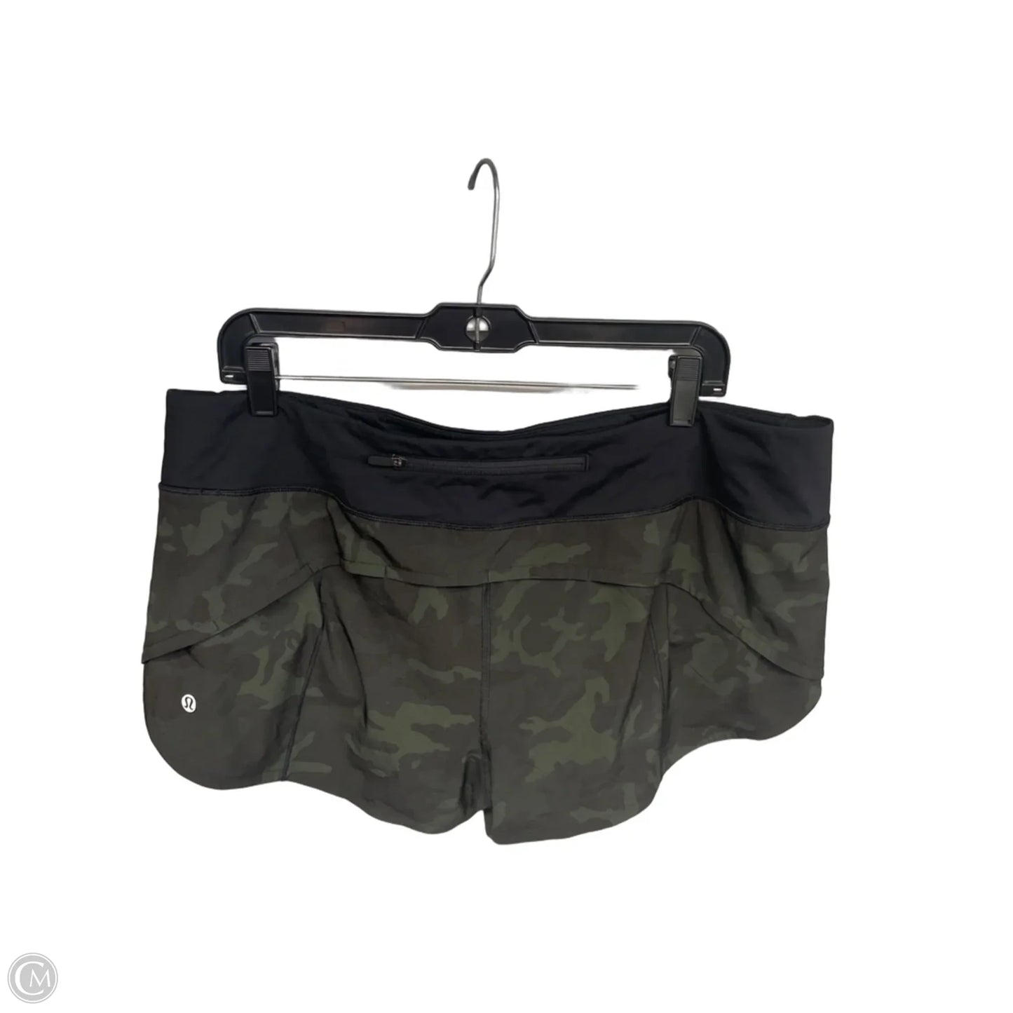 Athletic Shorts By Lululemon In Camouflage Print, Size: 14