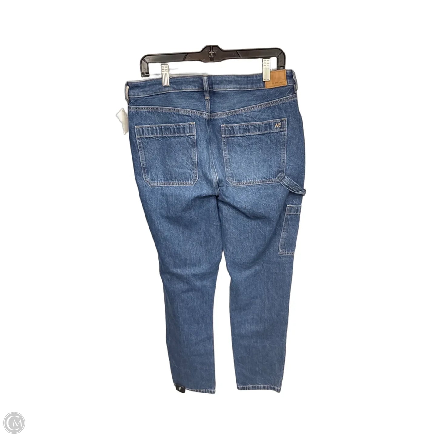 Jeans Straight By American Eagle In Blue Denim, Size: 12