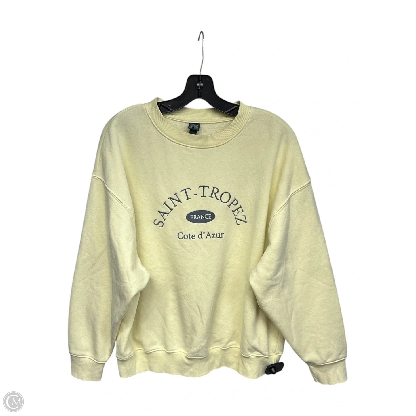 Sweatshirt Crewneck By Wild Fable In Yellow, Size: S