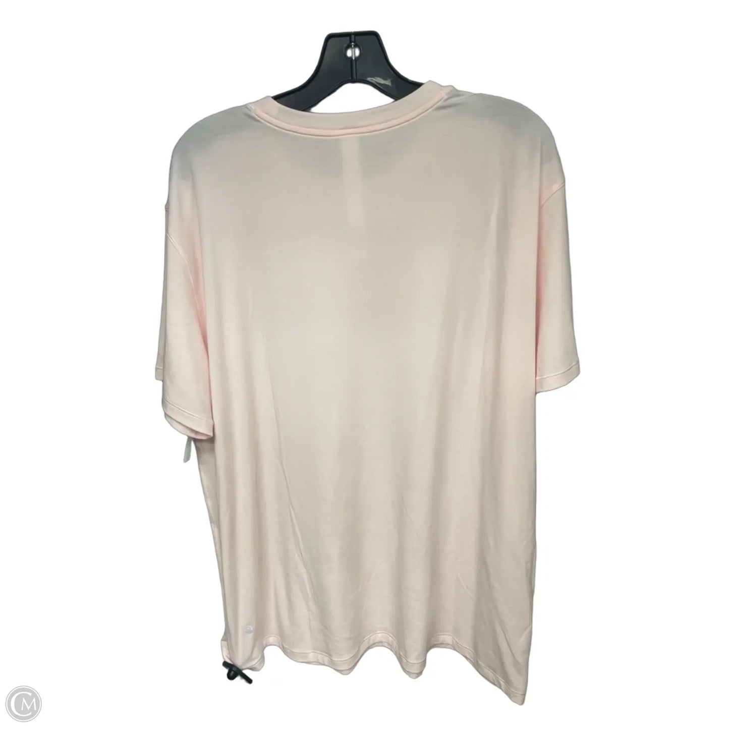 Athletic Top Short Sleeve By Lululemon In Pink, Size: 14