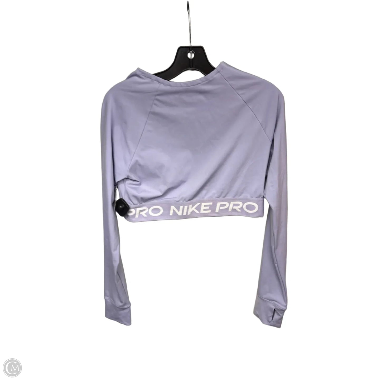 Athletic Top Long Sleeve Crewneck By Nike Apparel In Purple, Size: L