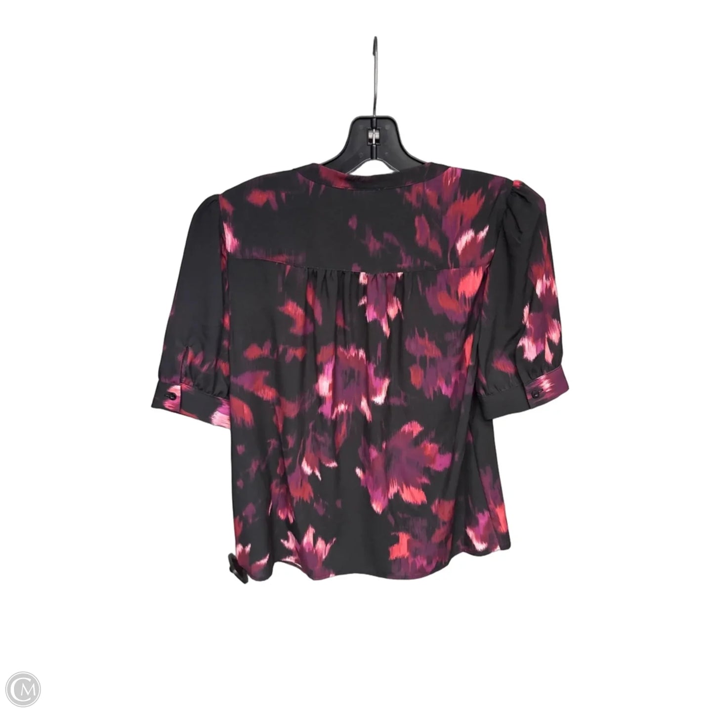 Top Short Sleeve By Calvin Klein In Black & Pink, Size: Xs