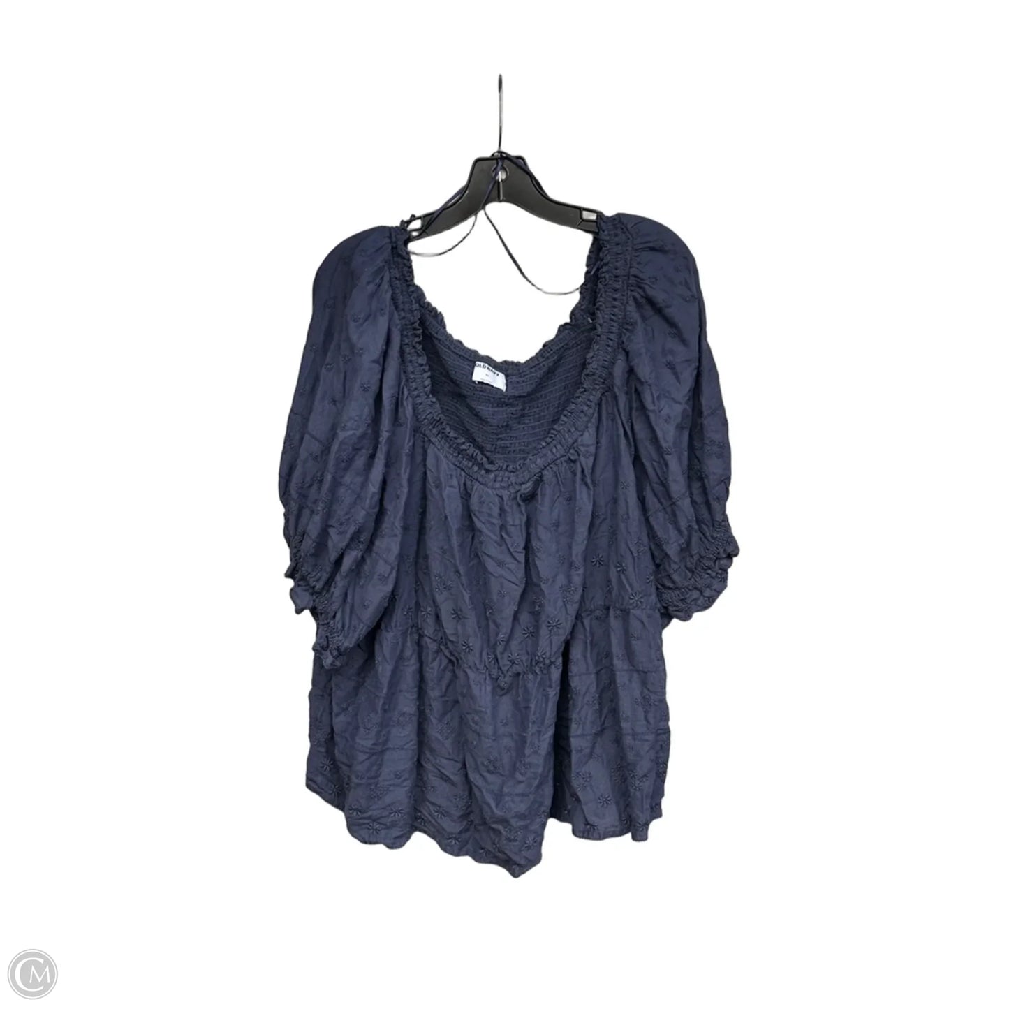 Top Short Sleeve By Old Navy In Navy, Size: 4x