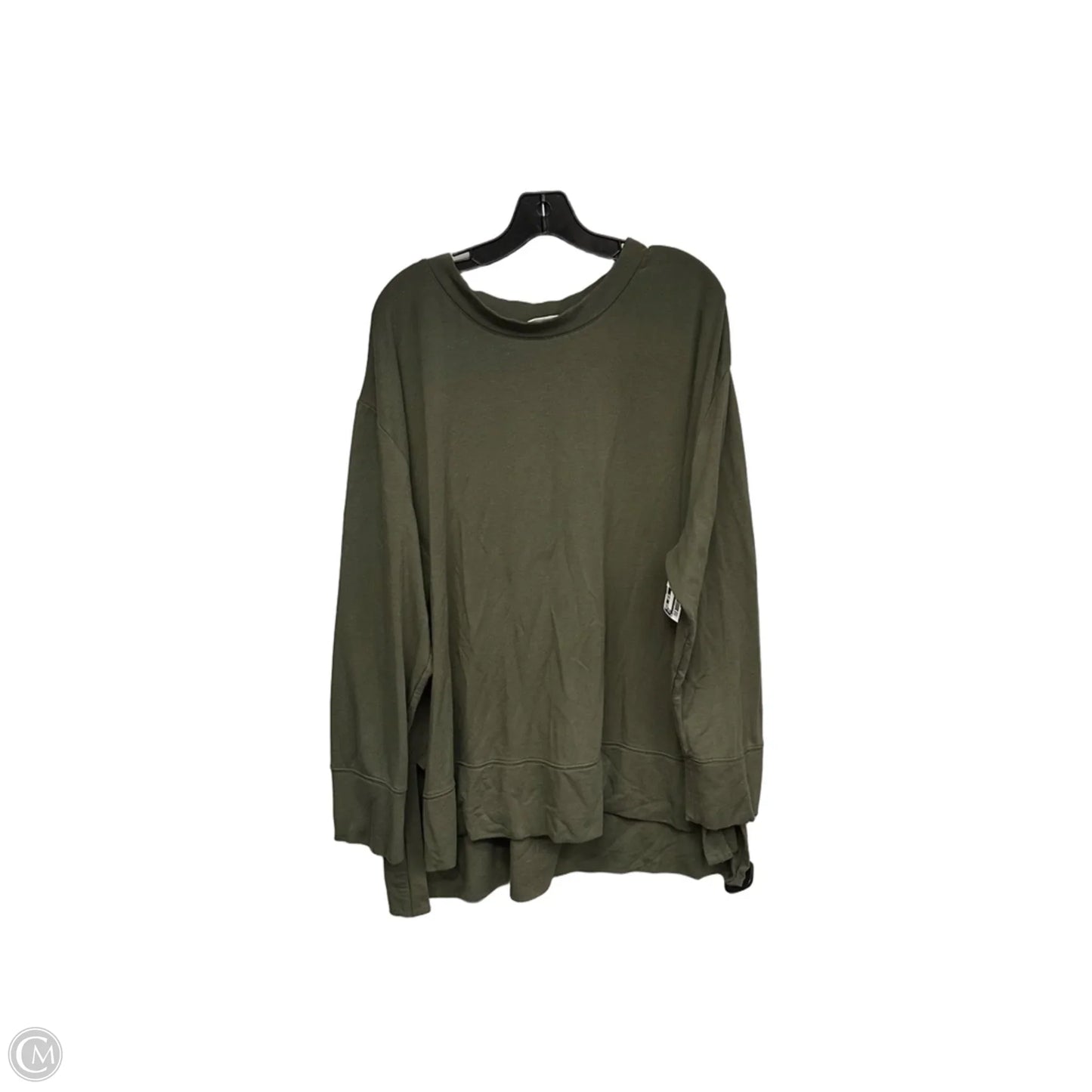 Top Long Sleeve By Ava & Viv In Green, Size: 3x