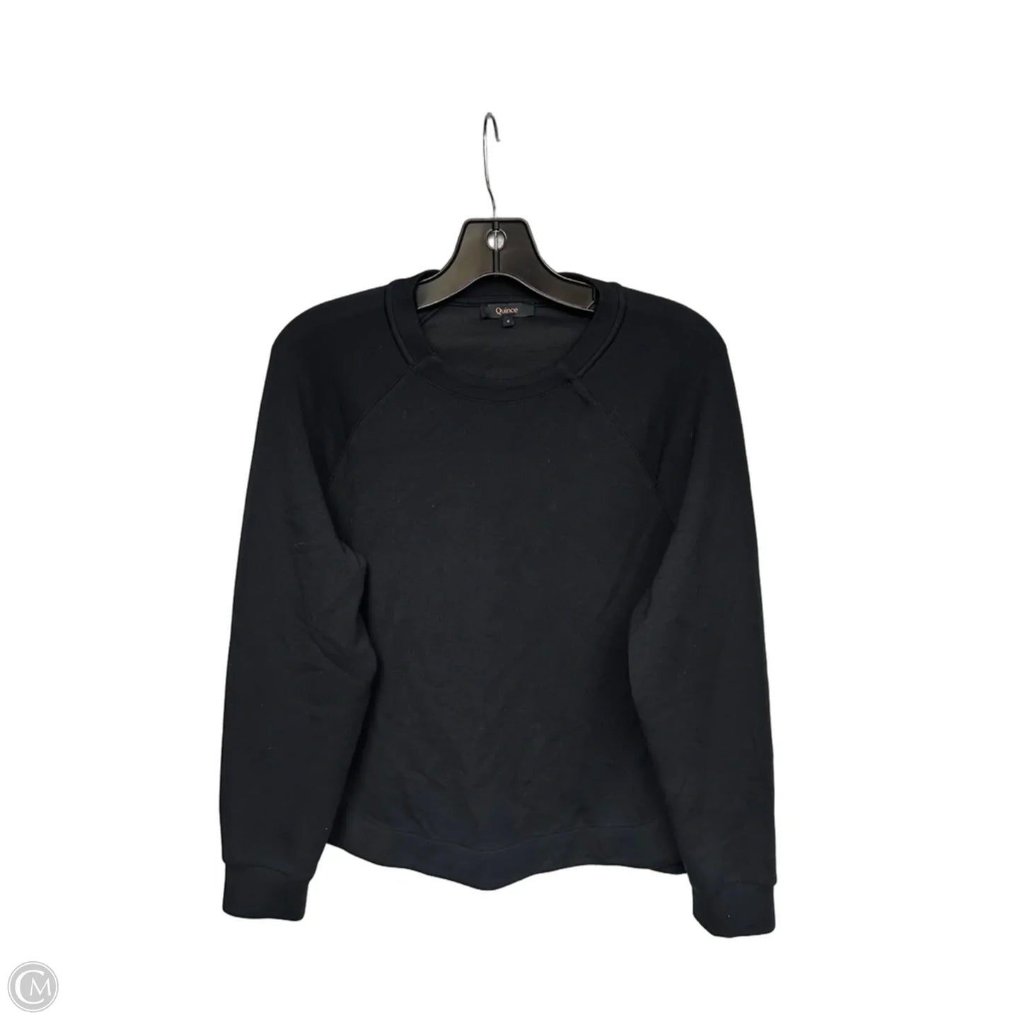 Sweatshirt Crewneck By Quince In Black, Size: S