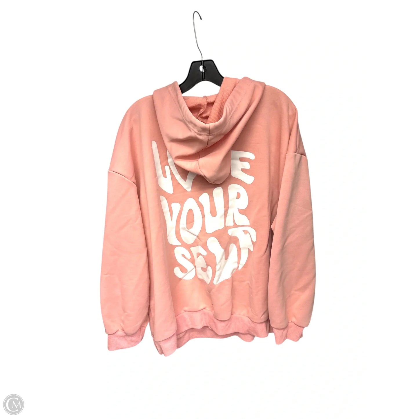 Sweatshirt Hoodie By Shein In Pink, Size: 3x