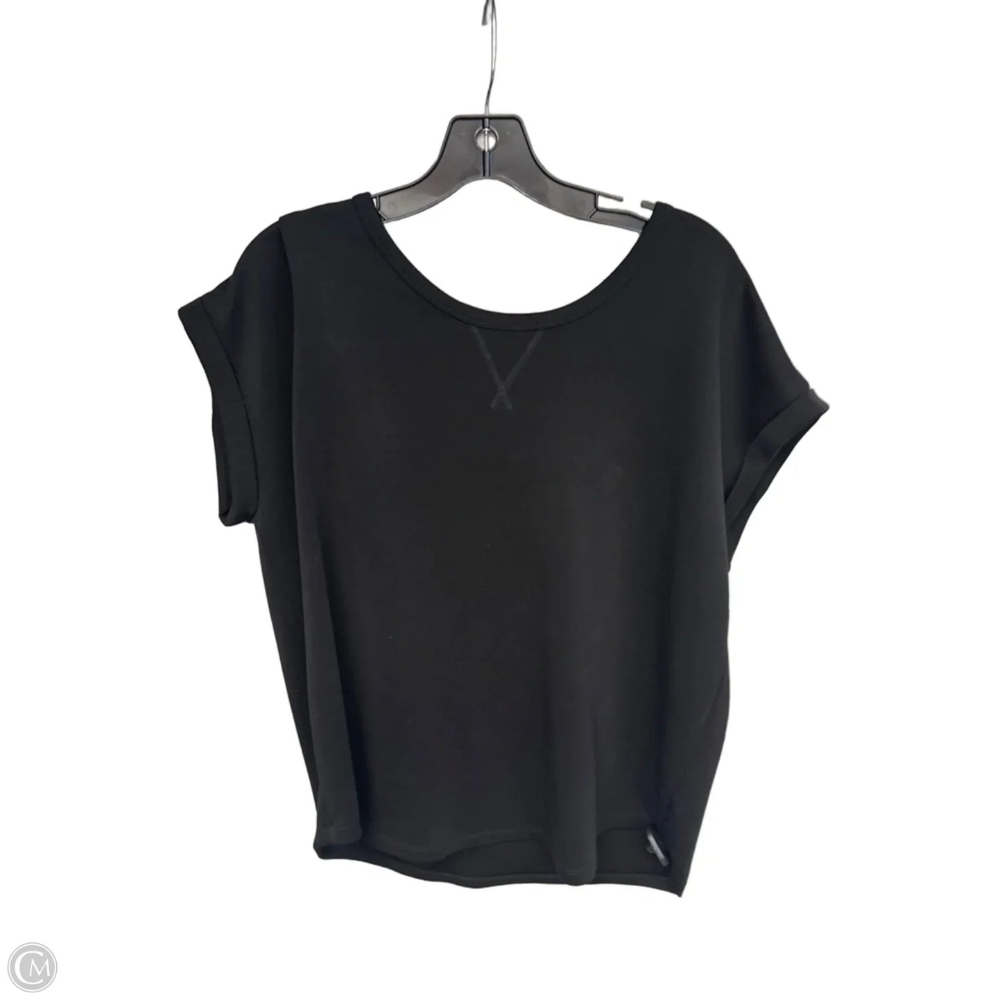 Top Short Sleeve By Maurices In Black, Size: L