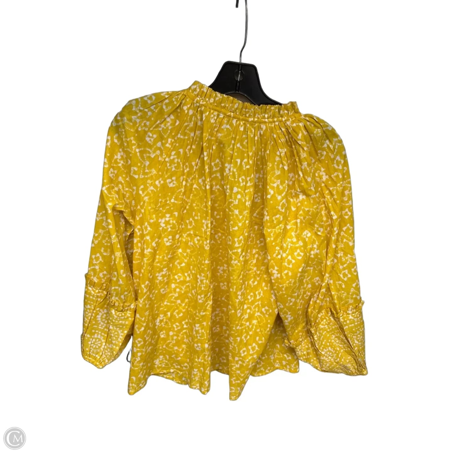 Top Long Sleeve By Cleobella In Yellow, Size: S