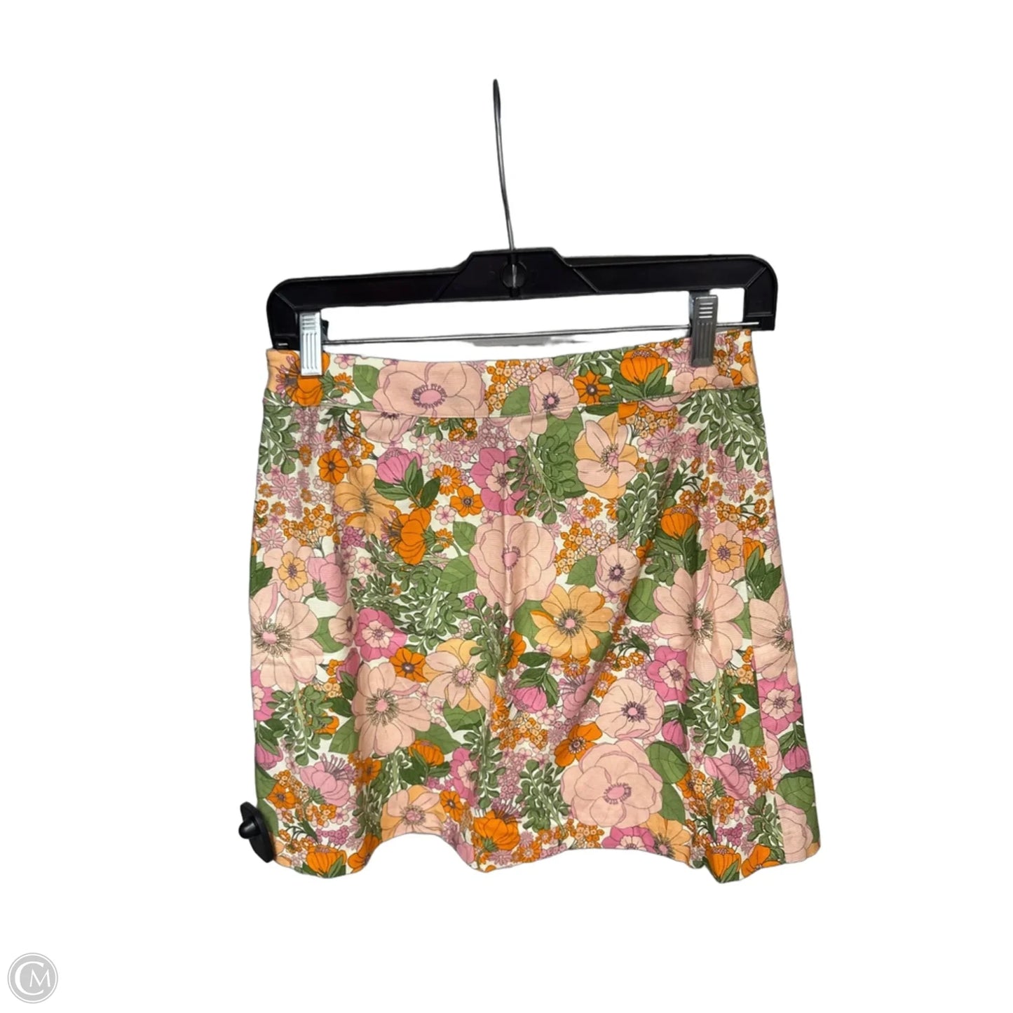 Skirt Mini & Short By Mng In Floral Print, Size: S