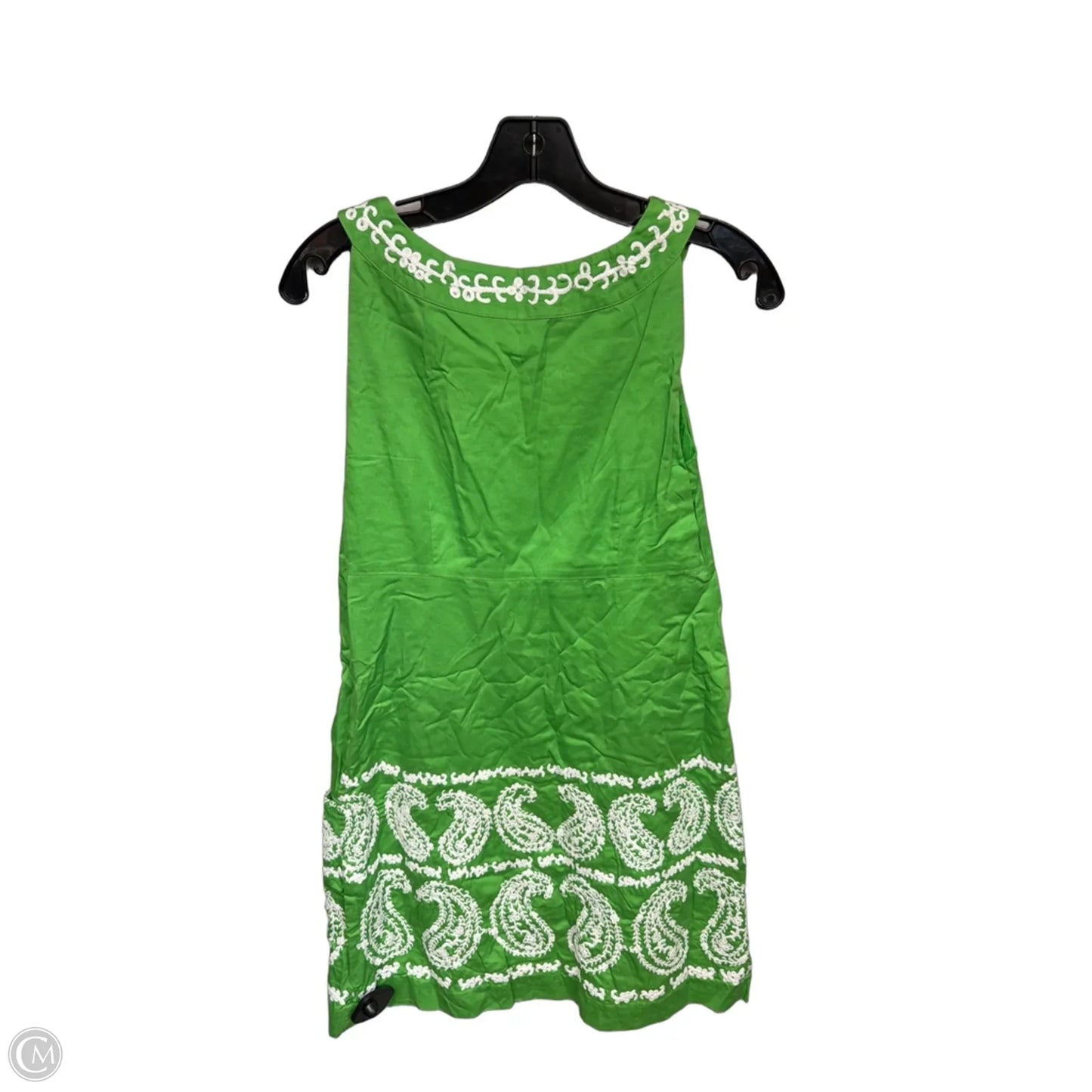 Dress Casual Short By Lilly Pulitzer In Green & White, Size: 4
