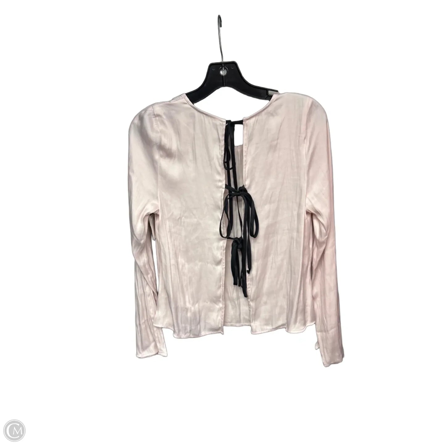 Top Long Sleeve By Free People In Pink, Size: S