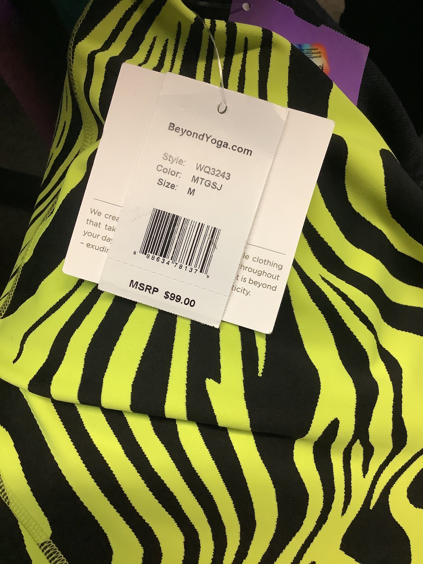 Athletic Leggings By Beyond Yoga In Yellow, Size: M