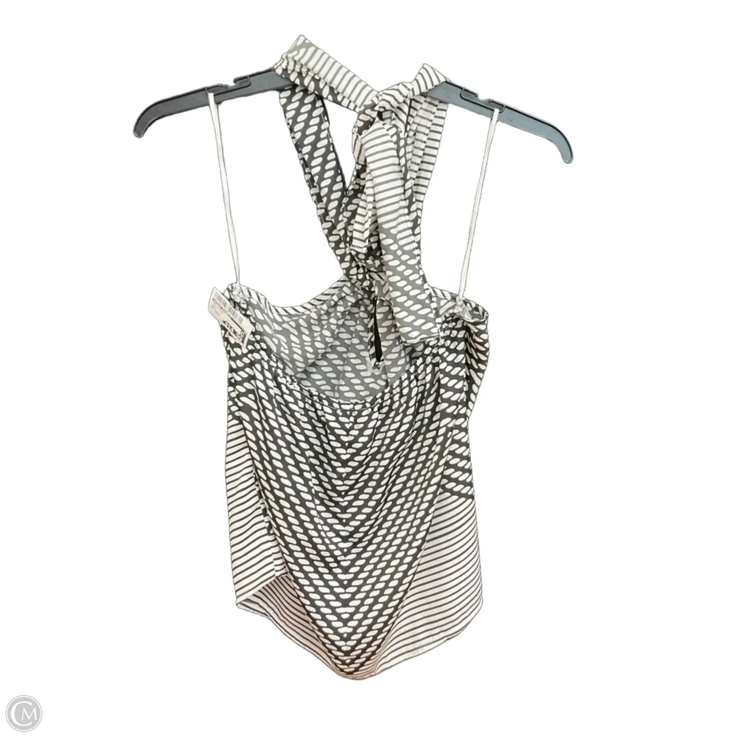 Top Sleeveless By Banana Republic In Black & White, Size: Xxs