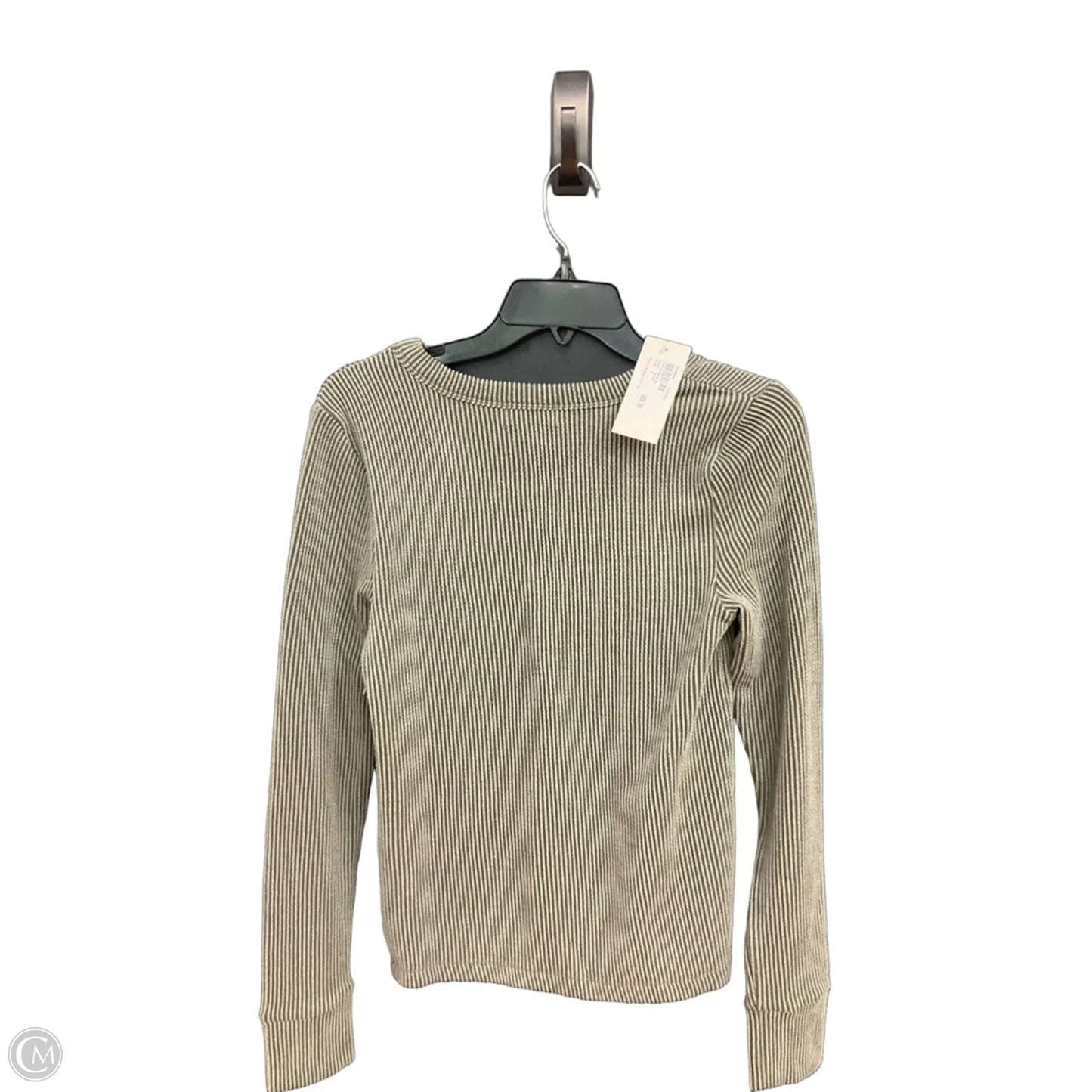 Top Long Sleeve Basic By Evereve In Green, Size: S