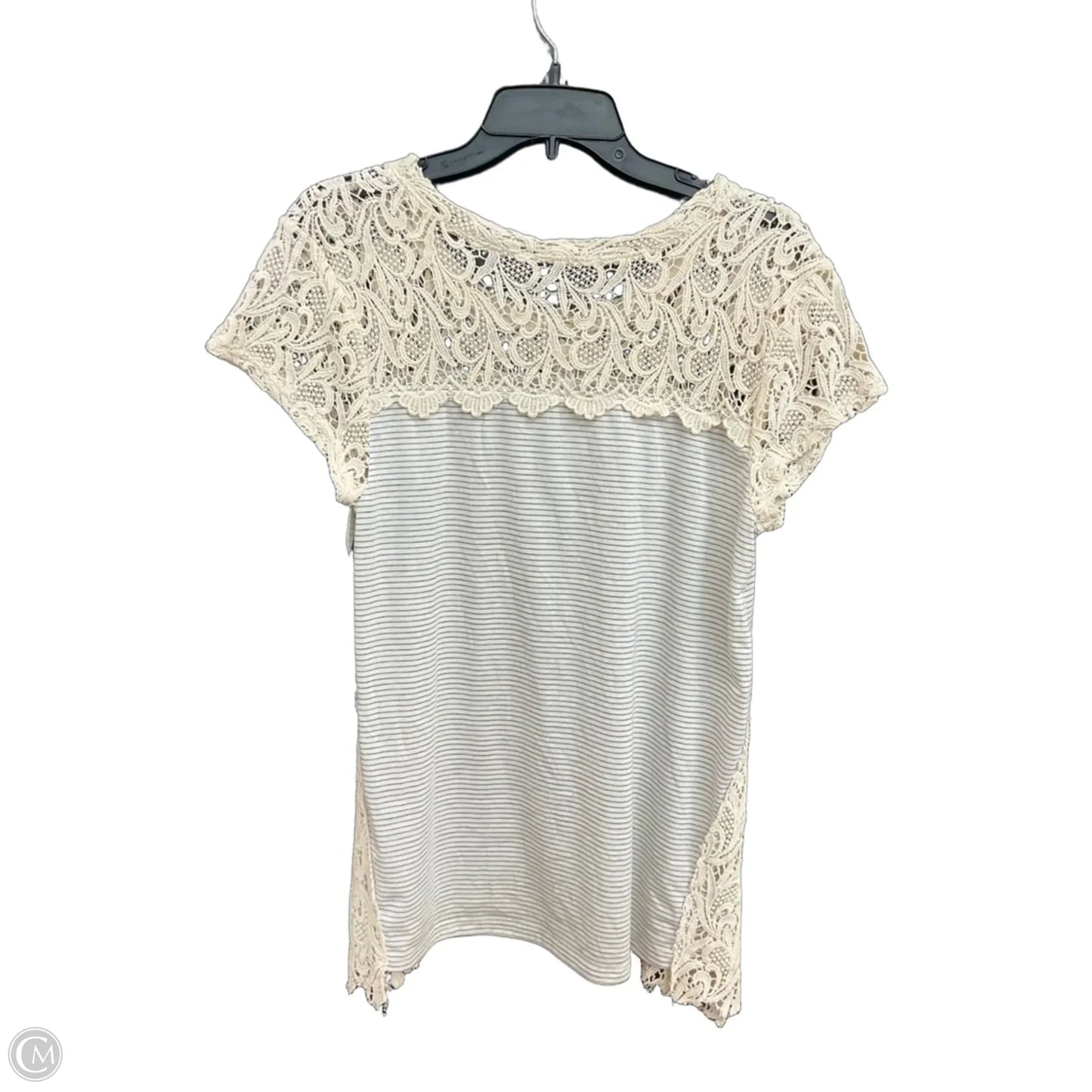 Top Short Sleeve By L Love In Grey, Size: S