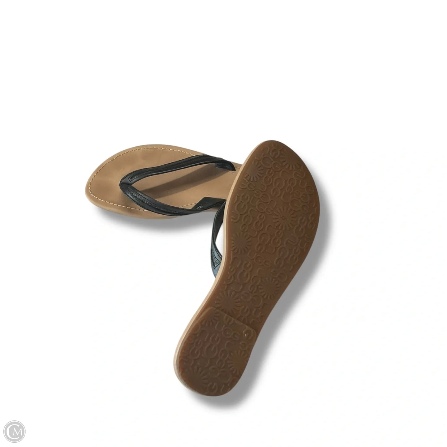 Sandals Designer By Ugg In Black, Size: 7.5