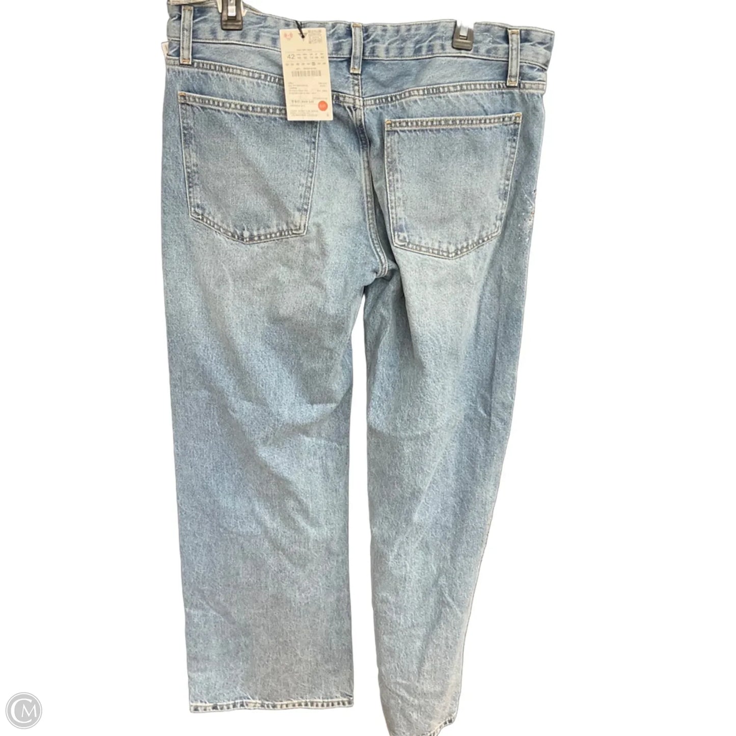 Jeans Wide Leg By Zara In Blue Denim, Size: 10