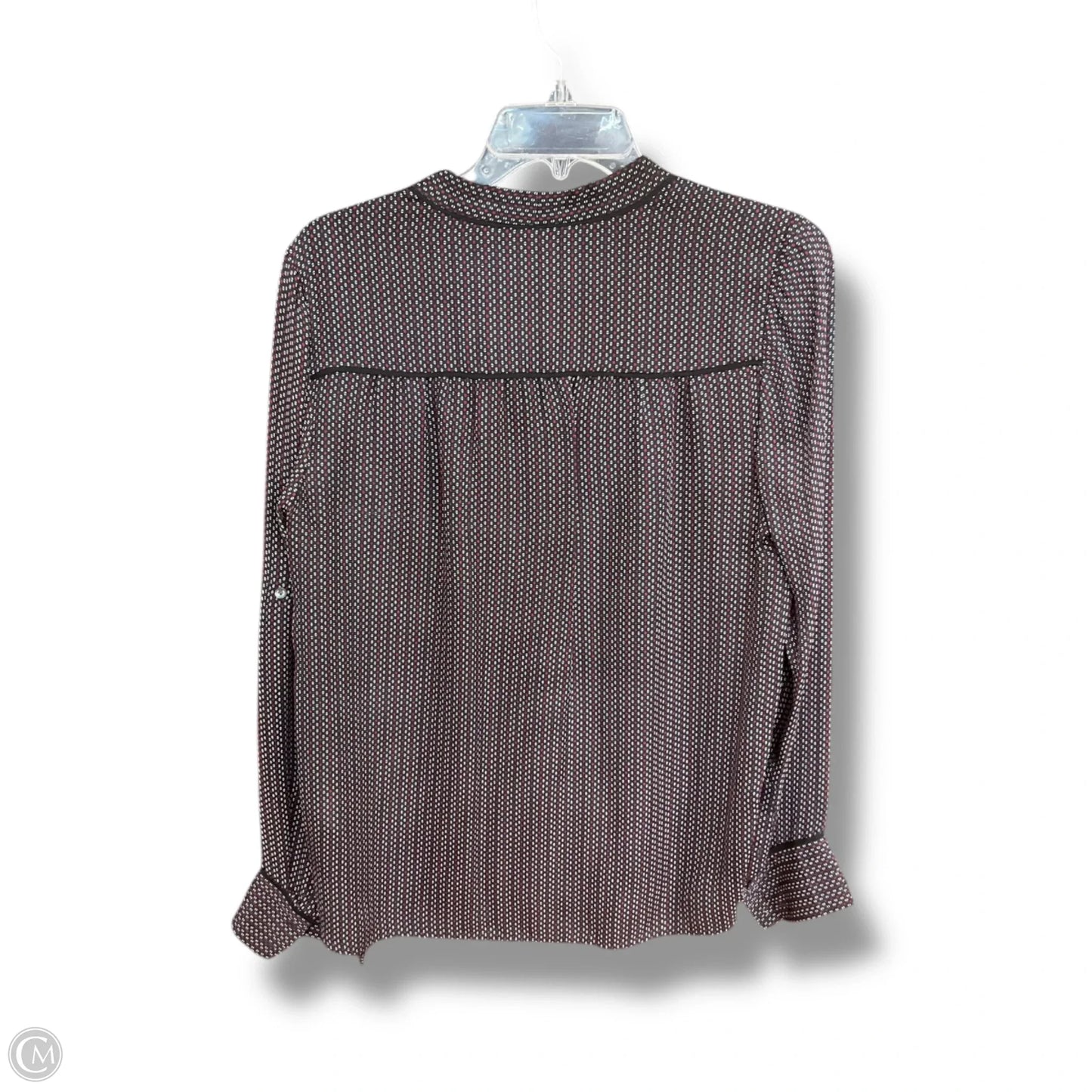 Blouse Long Sleeve By Vince In Multi-colored, Size: S