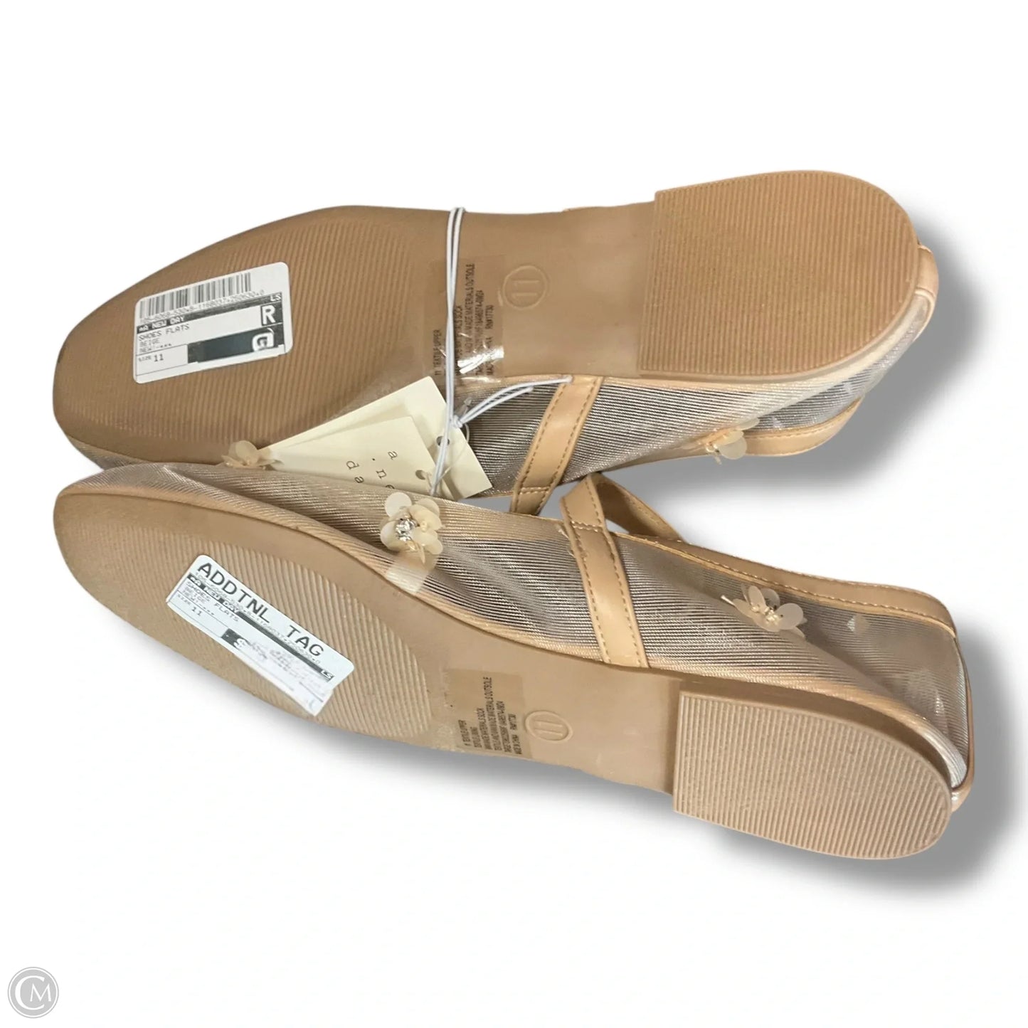 Shoes Flats By A New Day In Beige, Size: 11