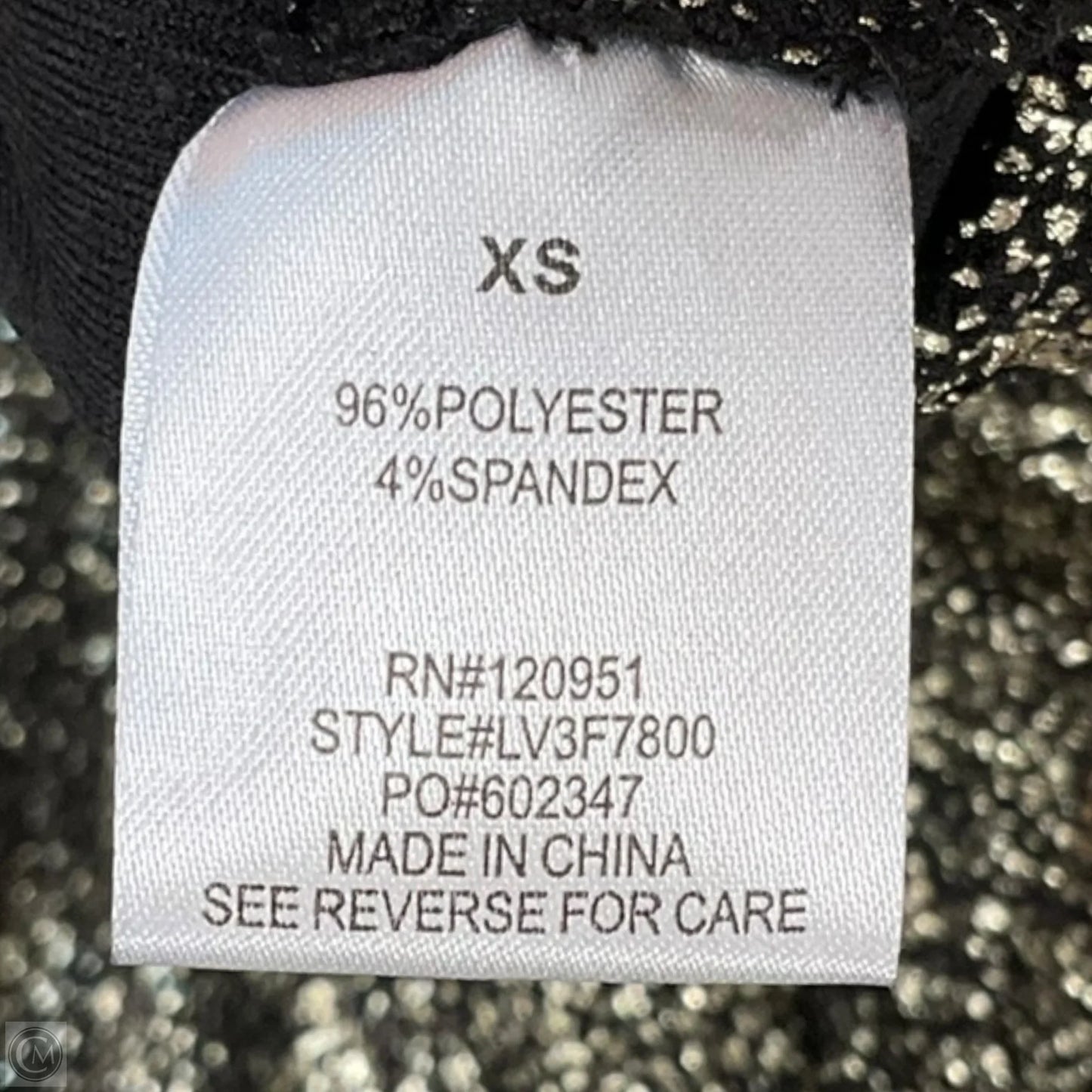 Dress Party Short By Olive And Oak In Black & Gold, Size: Xs