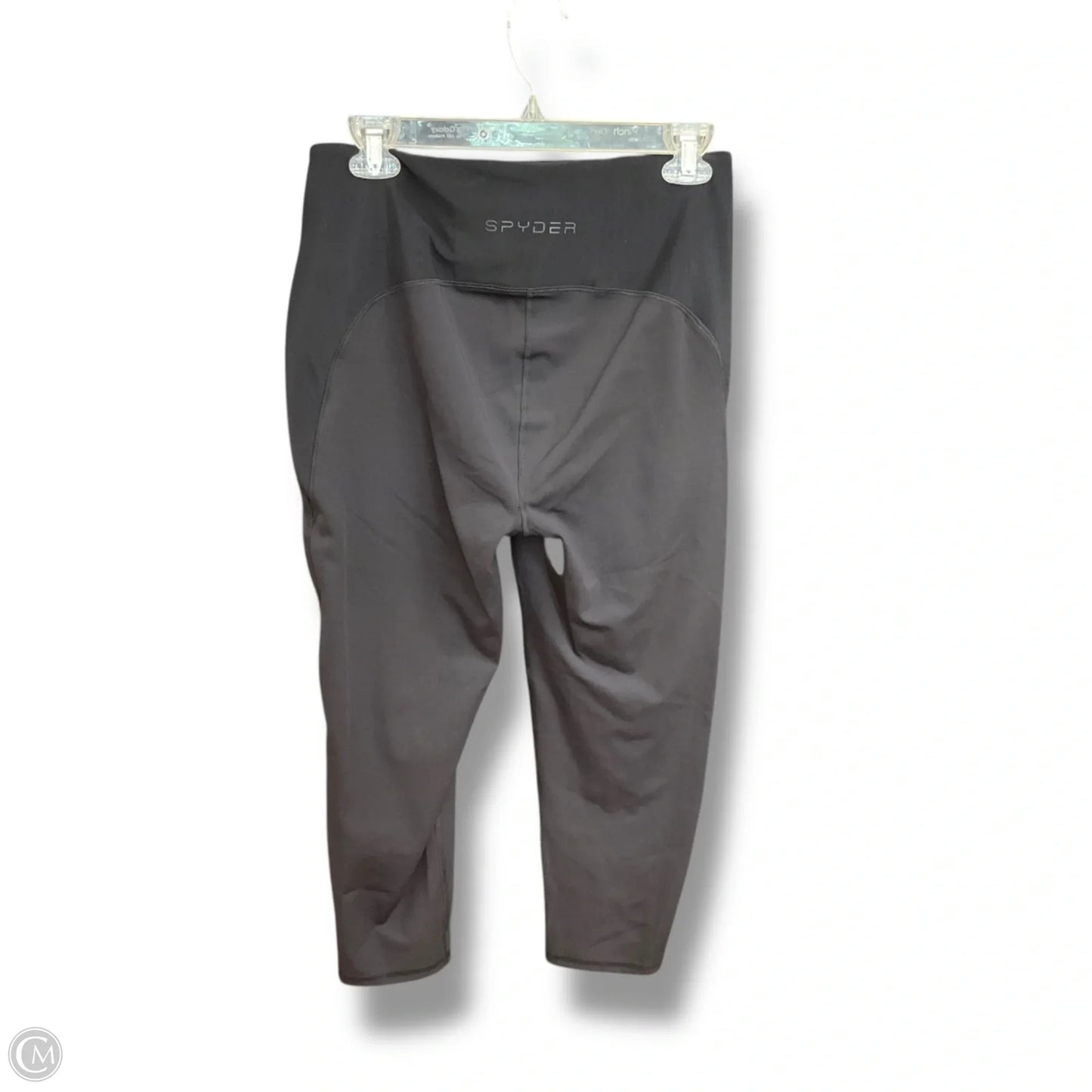 Athletic Leggings By Spyder In Black, Size: L