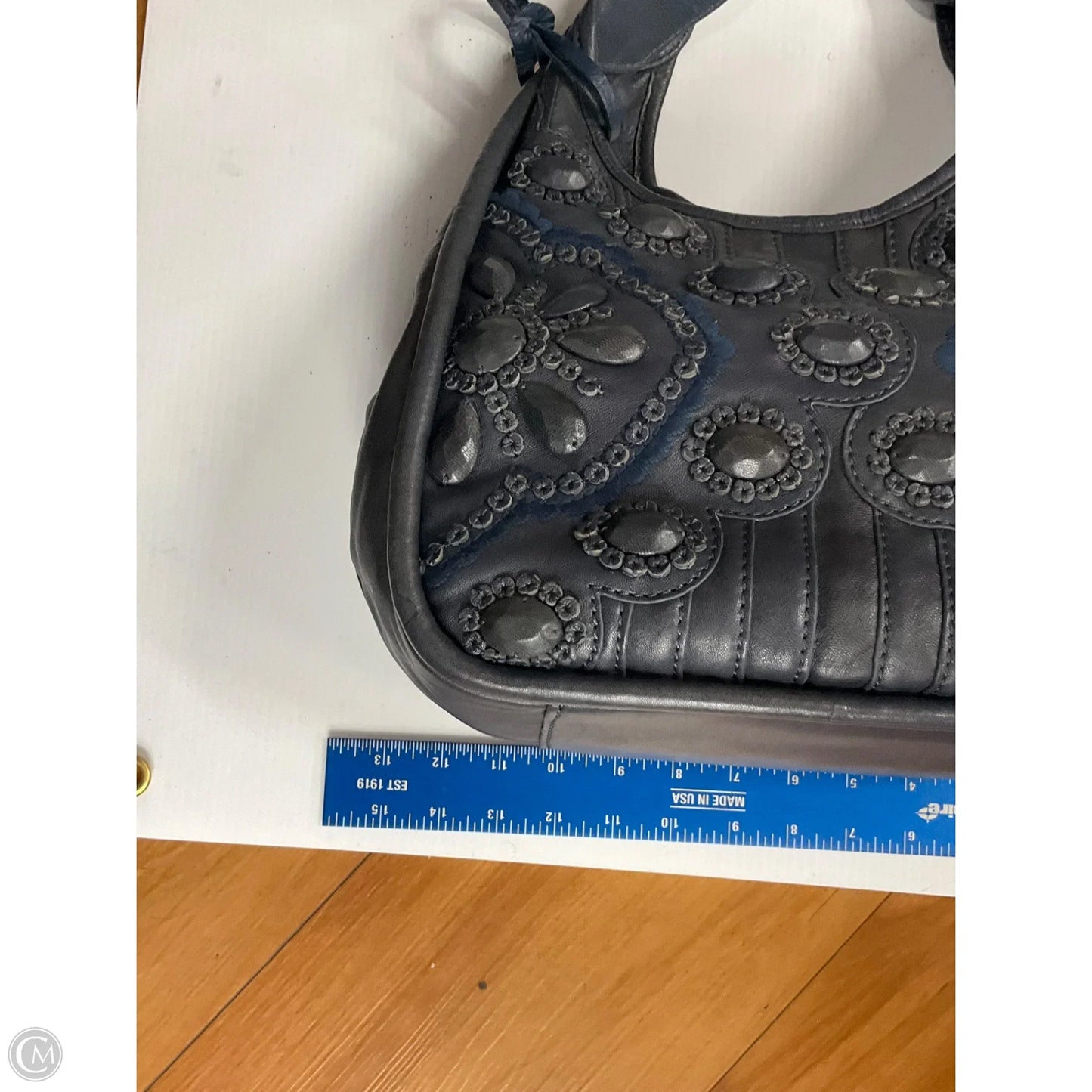 Handbag Leather By Brighton, Size: Large