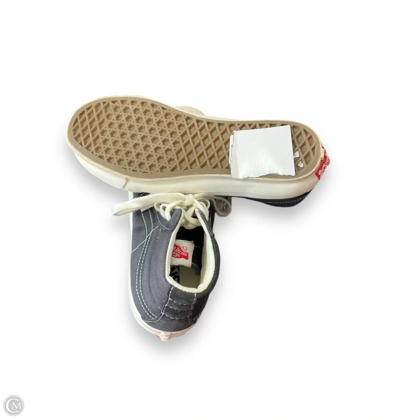 Shoes Flats By Vans In Black & Blue, Size: 8