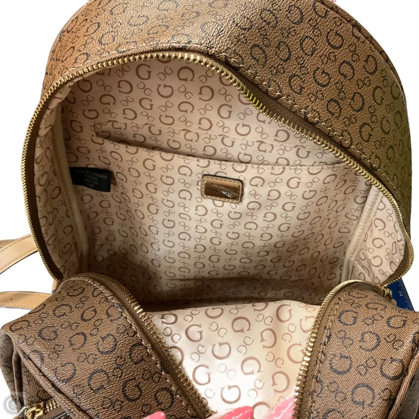 Backpack By Guess, Size: Medium