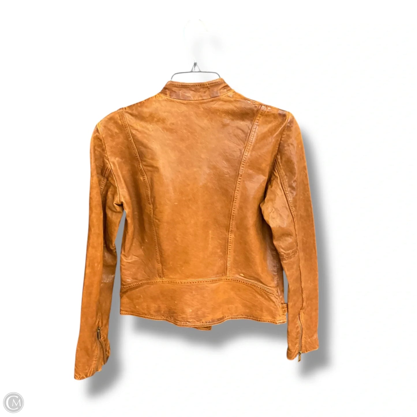 Jacket Leather By Ralph Lauren In Brown, Size: 2