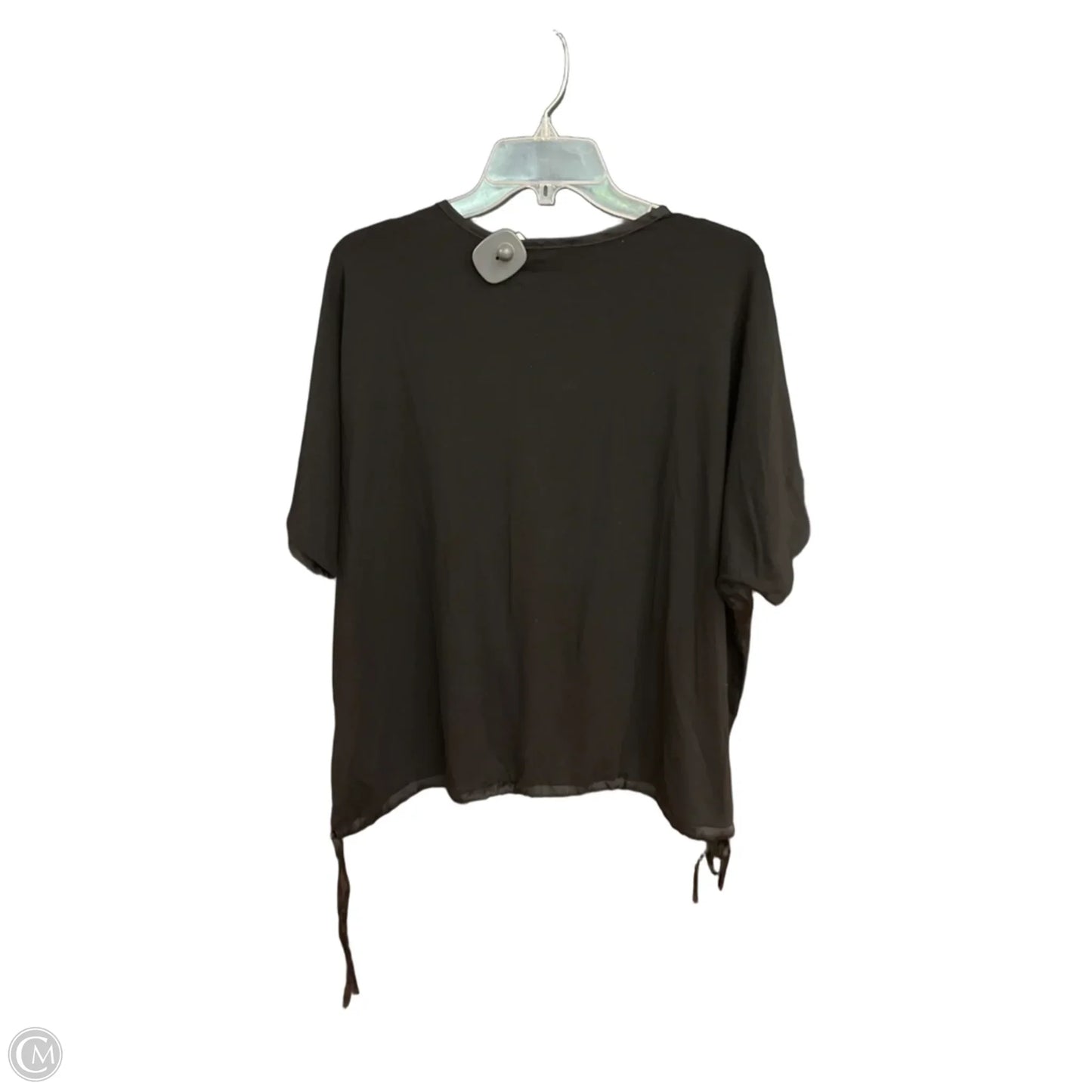 Top Short Sleeve By Zenergy By Chicos In Black, Size: Xl