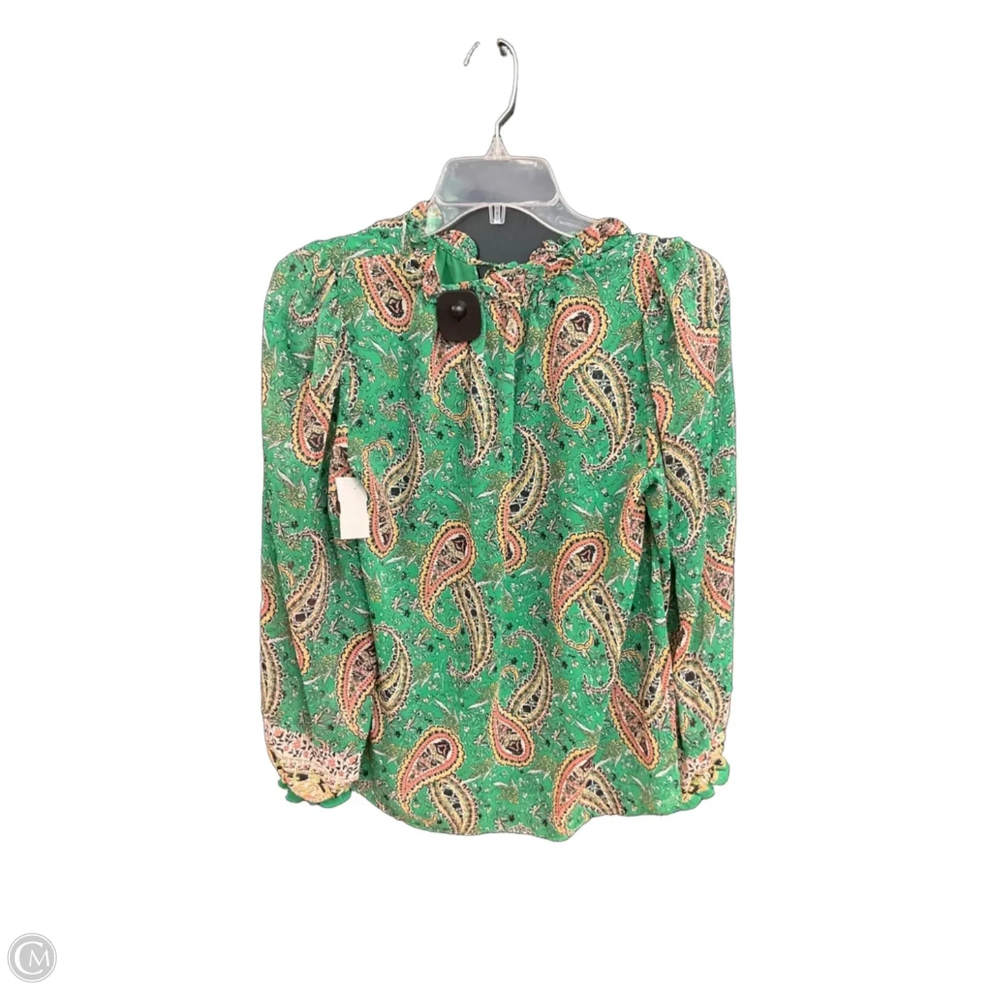 Top 3/4 Sleeve By Rachel Zoe In Green, Size: Xs