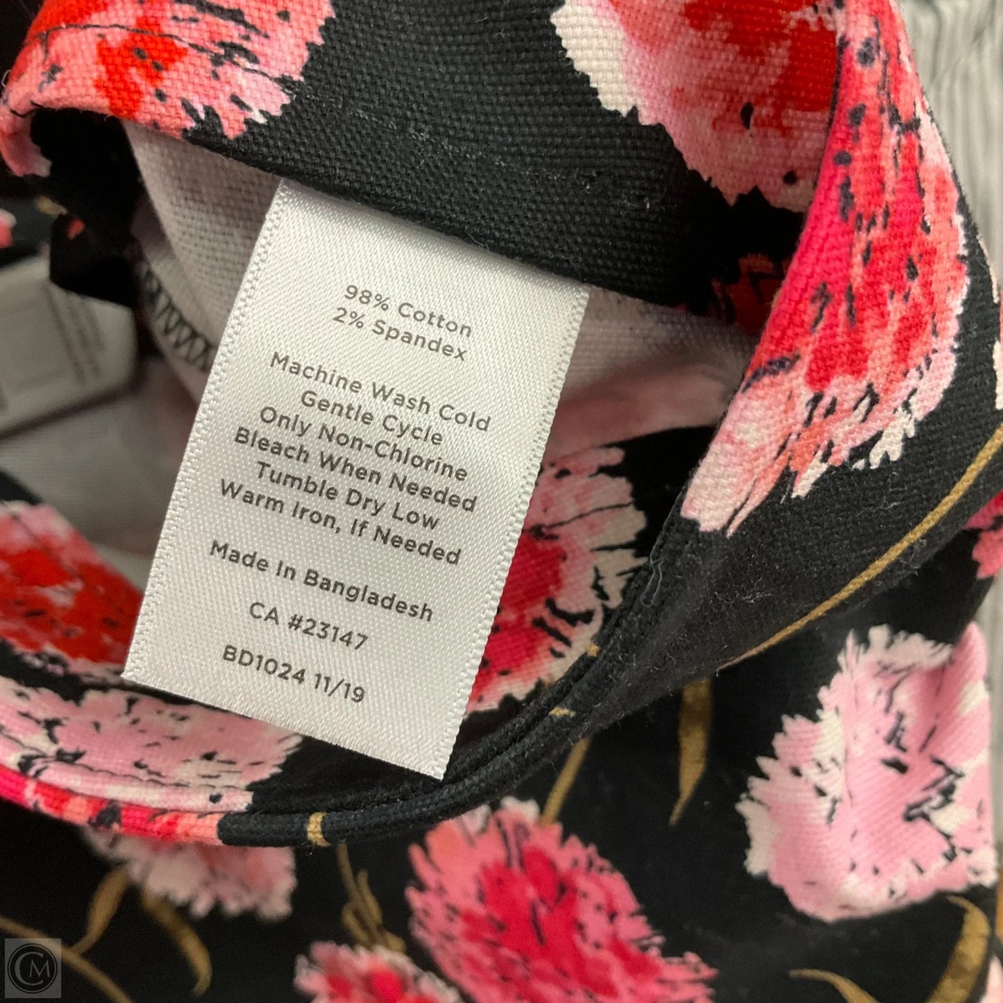 Skirt Midi By Talbots In Black & Pink, Size: 24